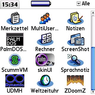 Das Palm-Menü, nachher