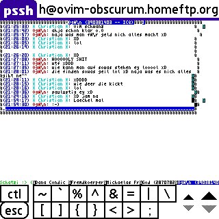 Palm meets SSH/Screen/Finch