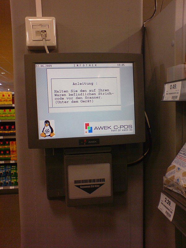 Edeka Linux-Terminal