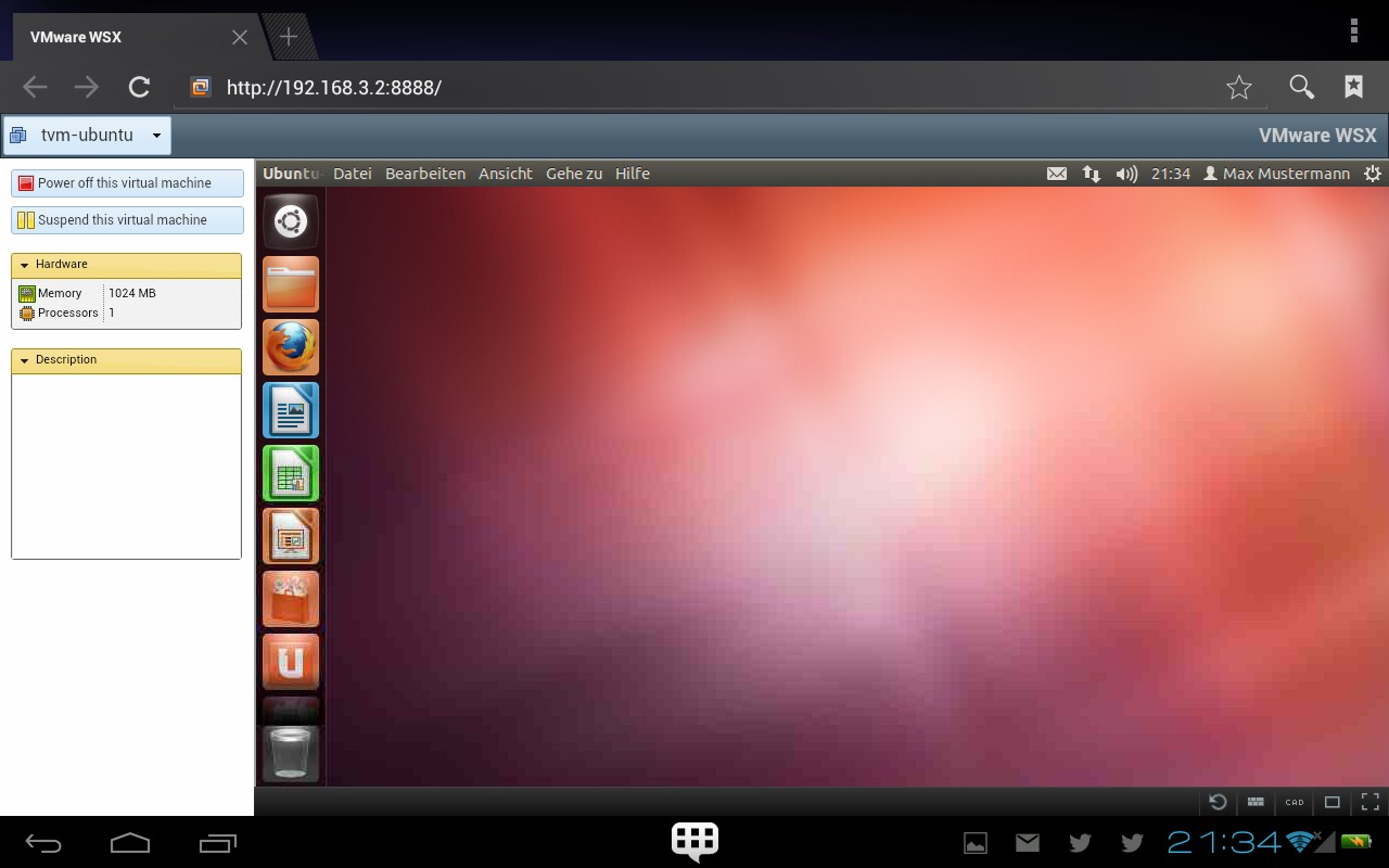 Aktive VM per WSX unter Android