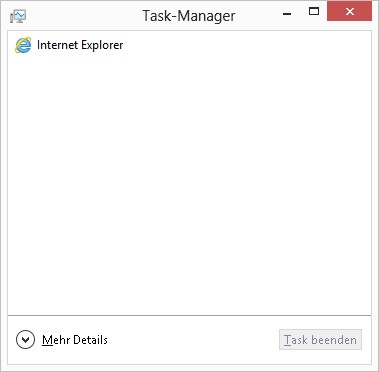 Neuer, erst mal sehr minimalistischer Task-Manager