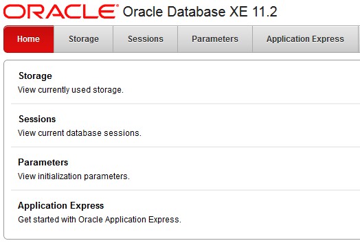 Oracle 11gR2 XE APEX