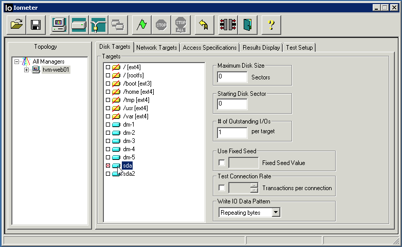 IOmeter + Linux