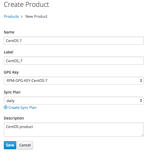 Create Puppet product