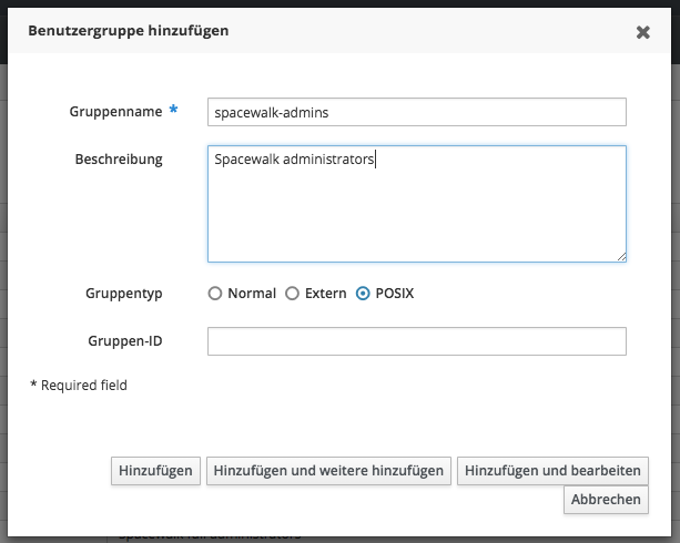 Creating a user group using the FreeIPA web interface