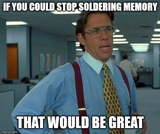 Stop soldering memory