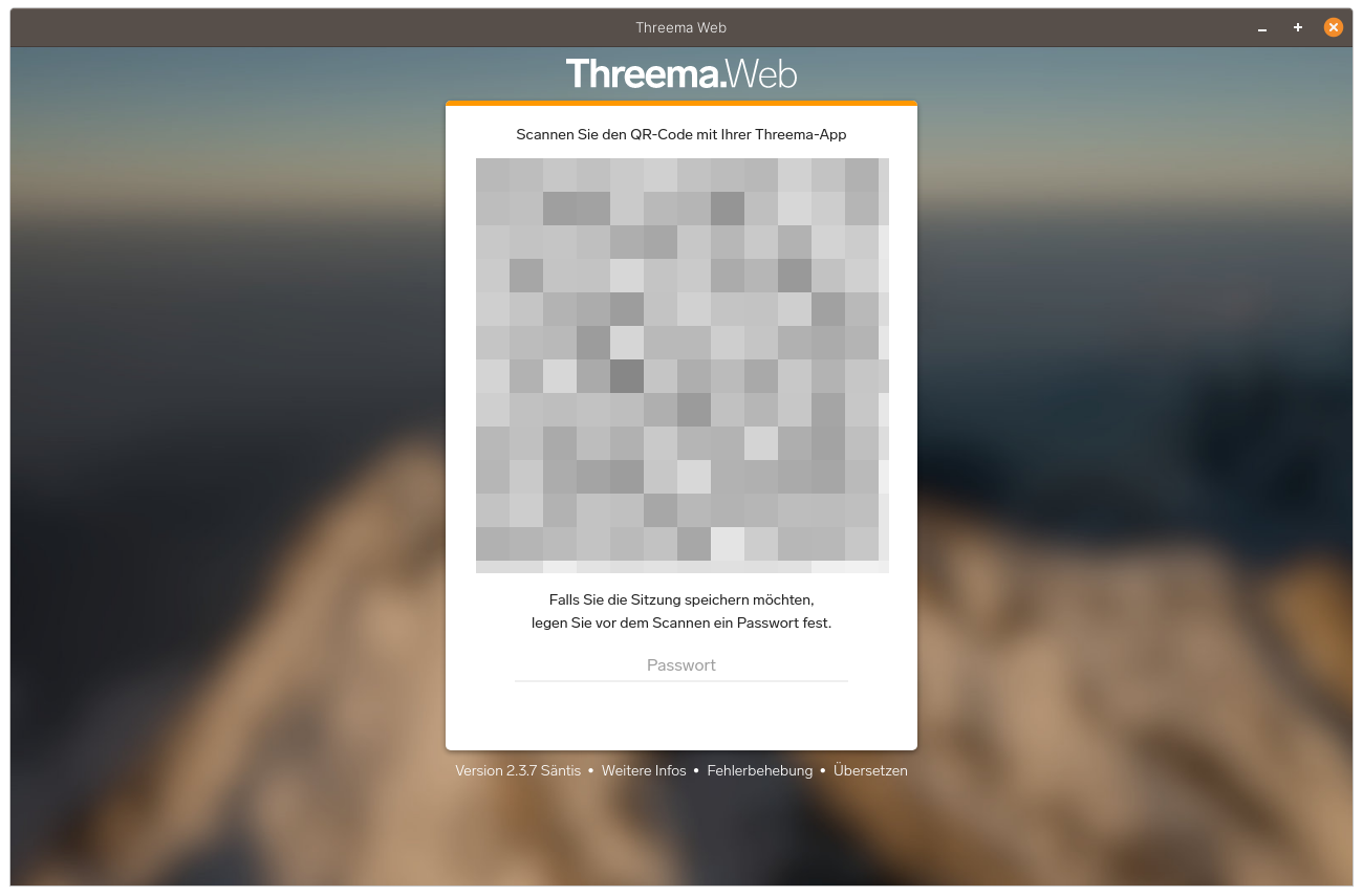 Threema Web als Desktop-Anwendung