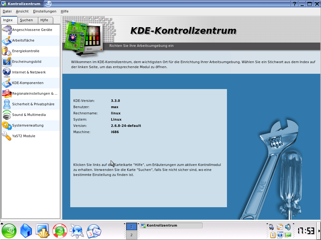 KDE-Kontrollzentrum