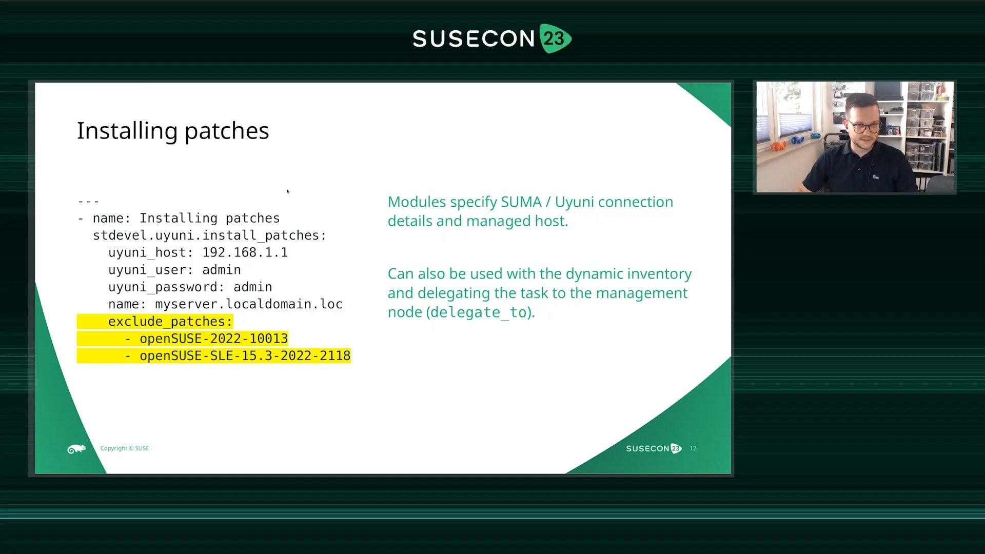 TUT-1117 - Integrating SUSE Manager with Ansible