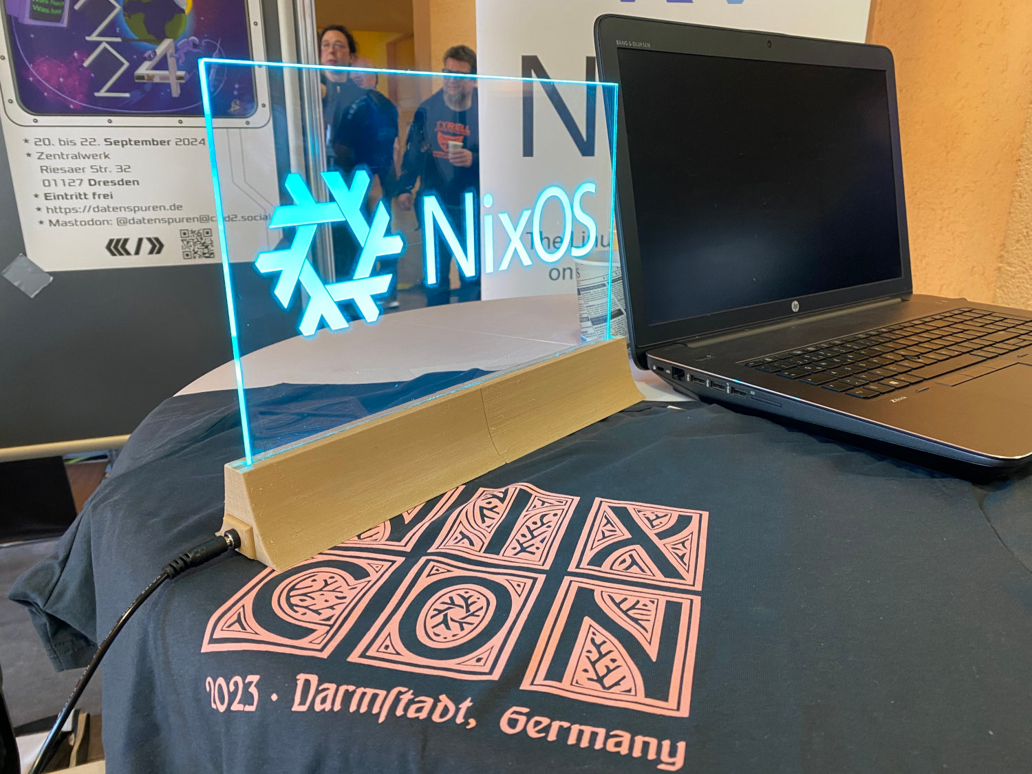 Part of the NixOS booth