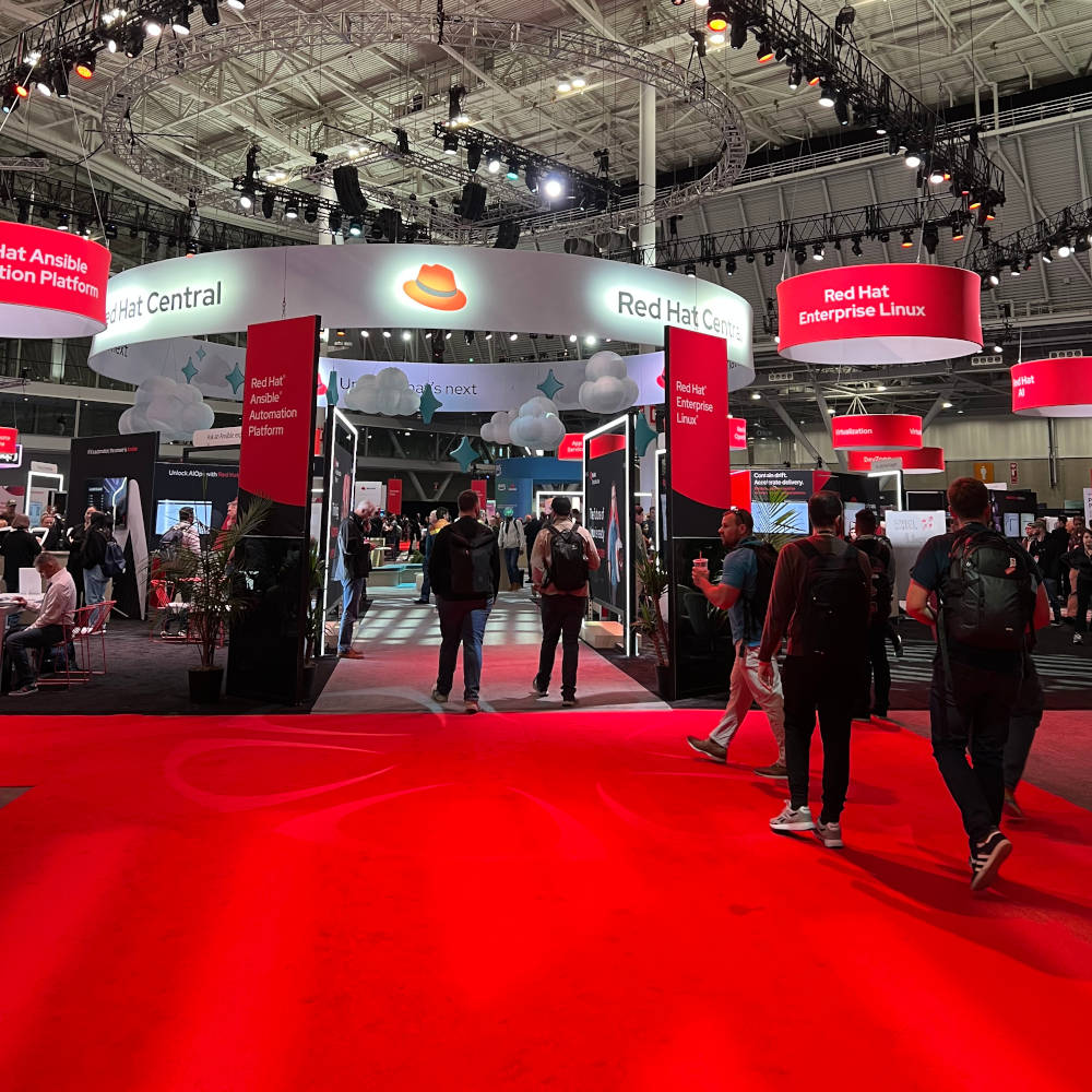 Exhibition hall entry