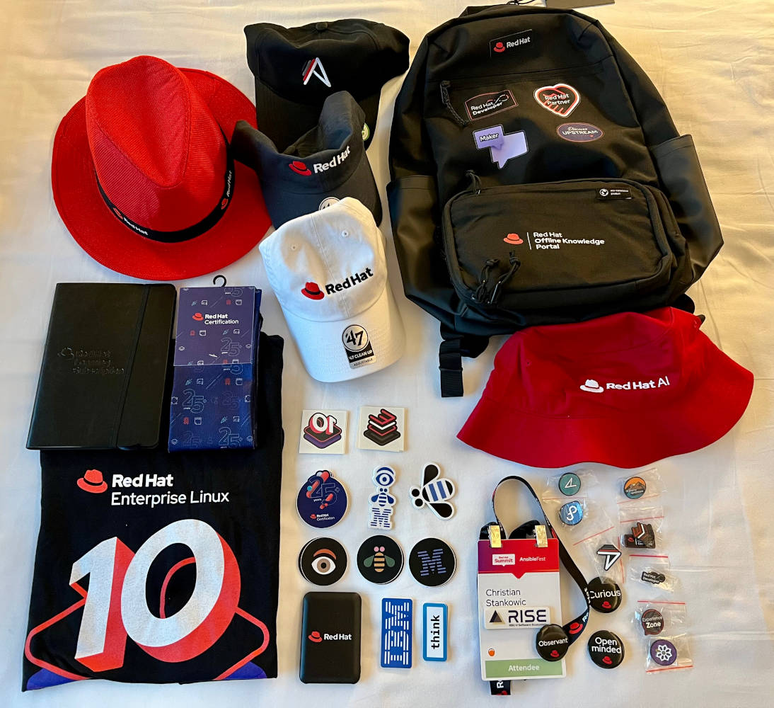 Swag after successful merch request