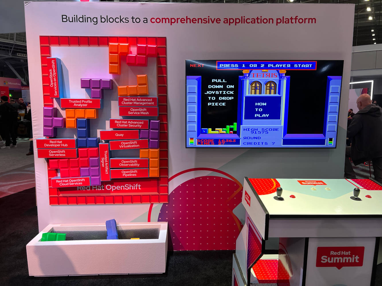 Tetris aus Red Hat-Technologien