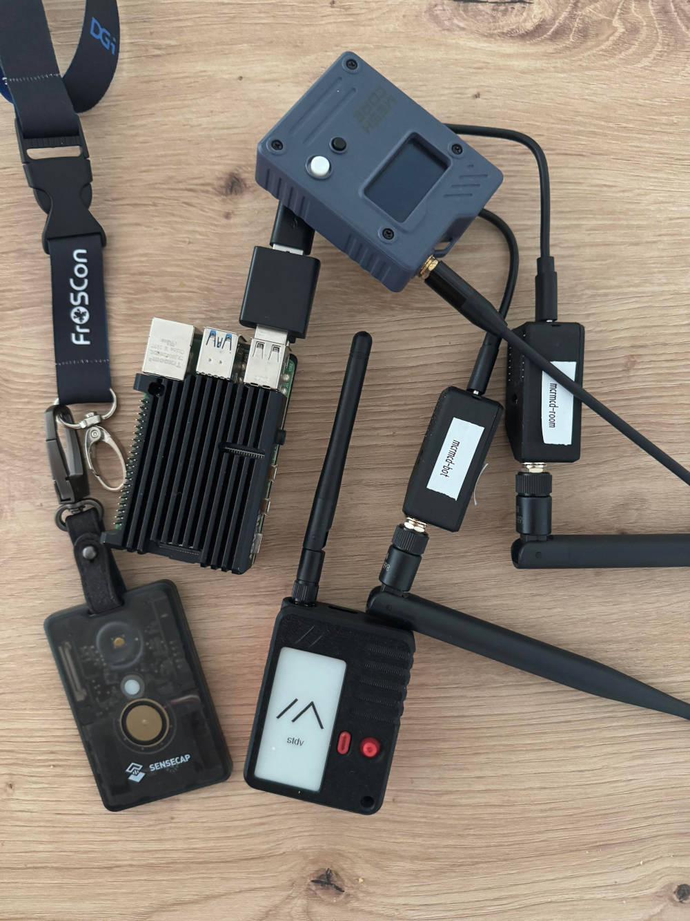 Various MeshCore companions